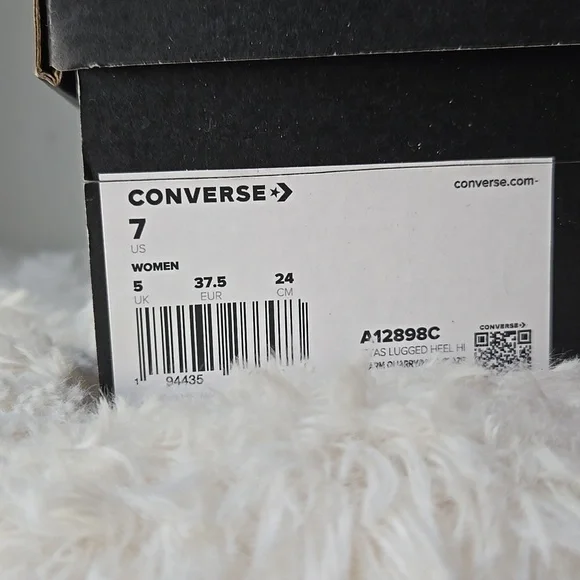 Converse CTAS Lugged Heel Hi Warm Quarry Style: A12898C US 7 - Picture 6 of 6